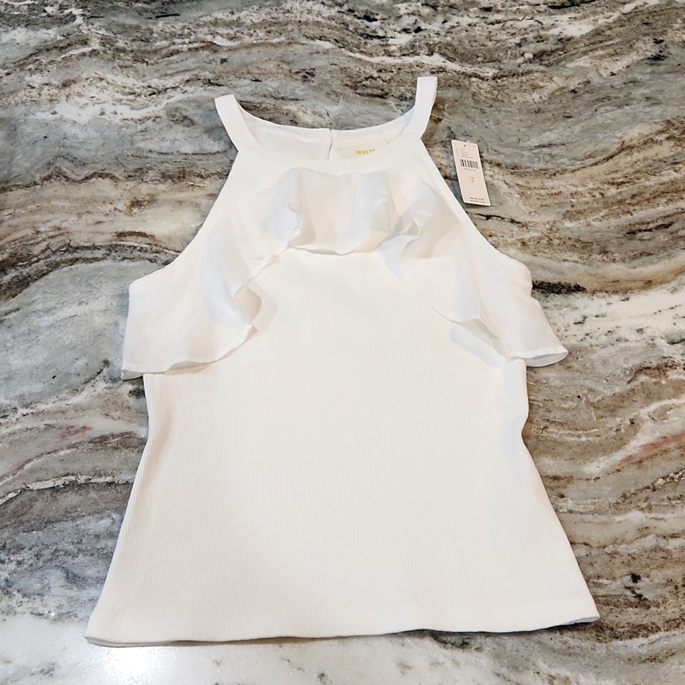 Anthropology ruffled tank